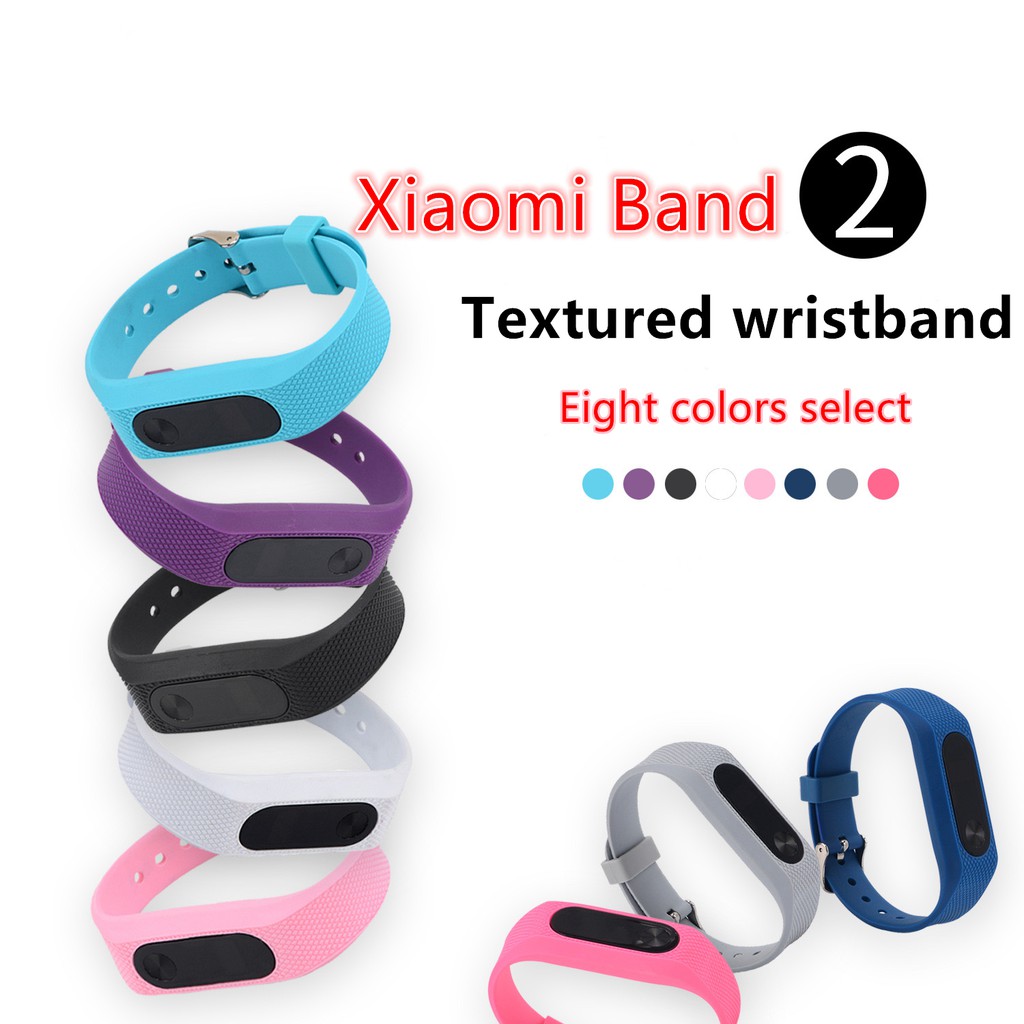 Mới Dây Đeo Thay Thế Chất Liệu Silicon Thiết Kế Nhiều Lỗ Thời Trang Cho Xiaomi Mi Band 2