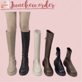 (Loại 1) Giày Bốt đùi dưới Gối Khoá sau đế đinh dày Cao cấp đủ màu full box