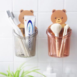 [CÓ SẴN] Combo Kệ đựng bàn chải đánh răng trong nhà tắm hình con gấu