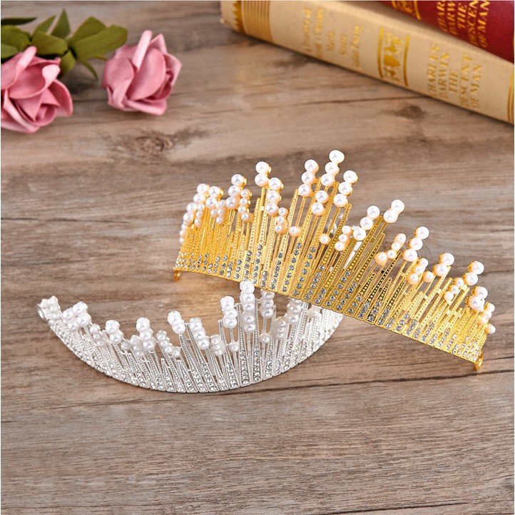 Vương Miện đính đá trang trí bánh kem, phụ kiện bánh sinh nhật, đồ trang trí bánh kem sinh nhật