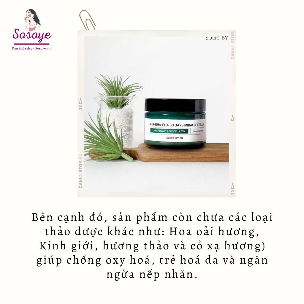 [Hàng Mới Về] Kem Dưỡng Da Ngừa Mụn Some By Mi AHA-BHA-PHA 30 Days Miracle Cream 50ml