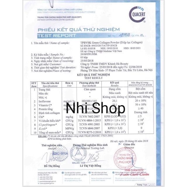 Diệp lục Colagen Powder hộp 30 gói ( Hàng chuẩn công ty100% ) | BigBuy360 - bigbuy360.vn