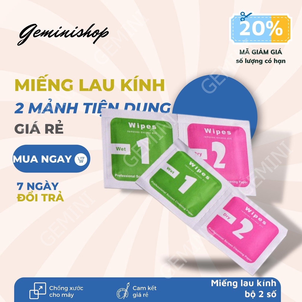 Combo 10 Miếng Lau Kính Màn hình Điện Thoại