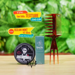 Pomade vuốt tóc Urban Primate Superhold Pomade cao cấp THÁI LAN + Tặng Ocean Mint 30ml V2 và Lược Texture