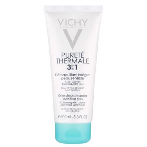 [2 Items] Bộ Sản Phẩm Vichy Pureté Thermale 3in1 One Step Cleanser Sensitive Skin And Eyes + Mini Mineral 89 Booster