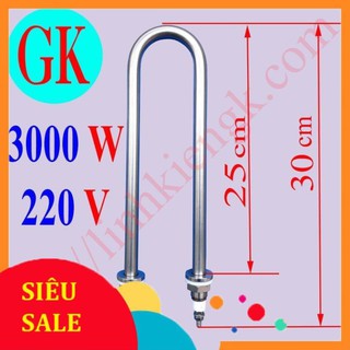 Thanh nhiệt chữ u 3000w 220v