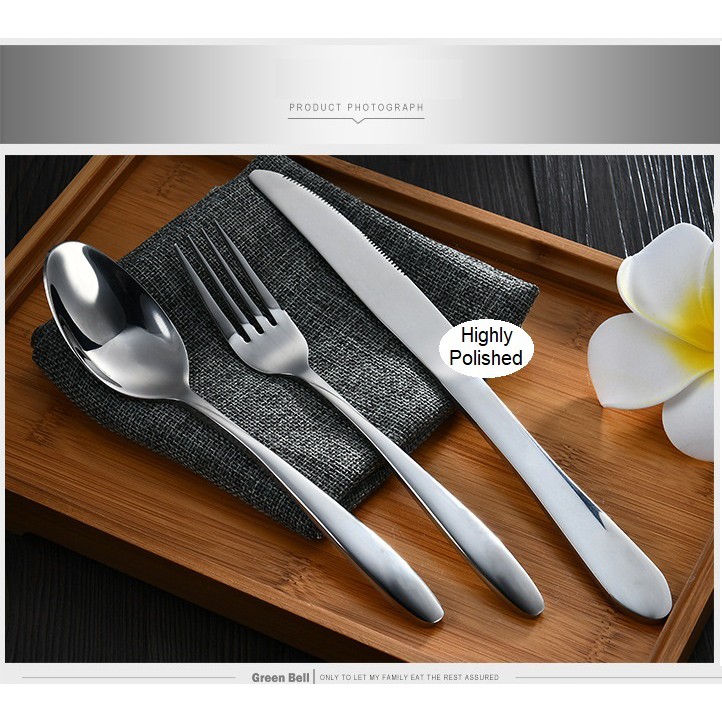 Dao Muỗng Nĩa Inox Màu Bạc Dày Dặn, Sáng Bóng, Hàng Chất Lượng Loại 1 Có Bán Lẻ Hoặc Bán Theo Set
