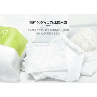 Bông Tẩy Trang Miniso Nhật Bản 180 miếng 100% Sợi Bông Cotton Mền Mại