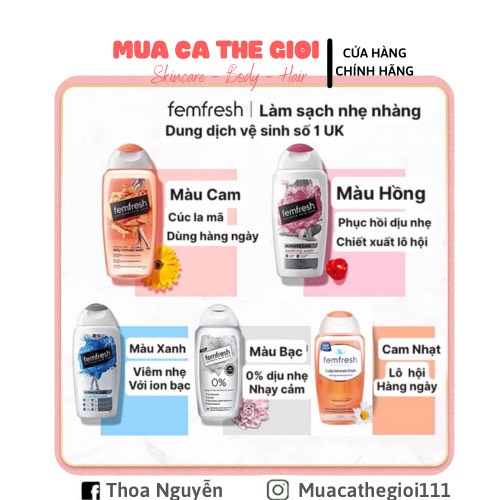 Dung dịch vệ sinh phụ nữ Femfresh Daily Intimate Wash