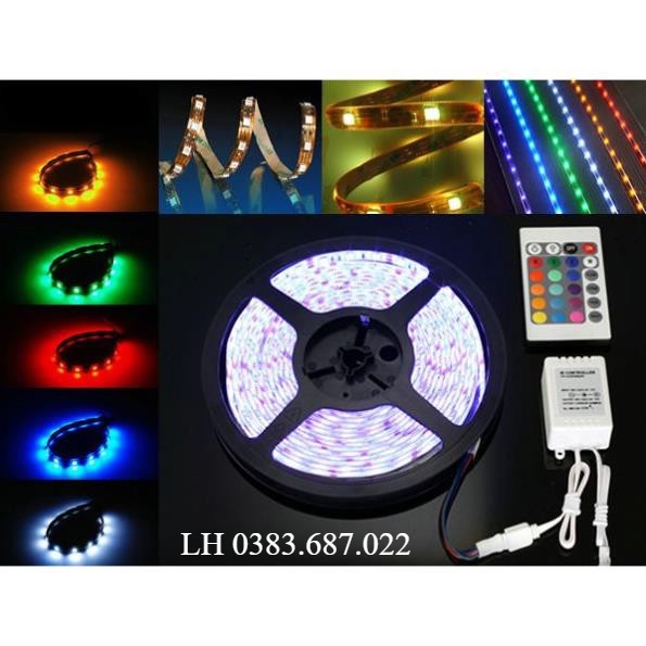 Đèn Led Tiktok  Livestream 5m có keo 5050 RGB Trên 50 Màu Trang Trí Phòng Ngủ LED DÁN TRANG TRÍ