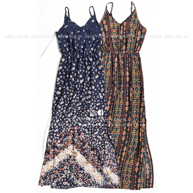 Đầm dài xẻ 2 bên F21 | BigBuy360 - bigbuy360.vn