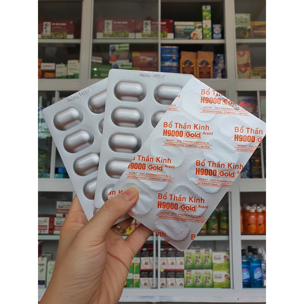 Bổ thần kinh H9000 giảm đau mỏi vai gáy, tê bì tay chân hộp 30 viên
