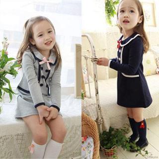 Đầm bé gái thắt nơ eo phong cách đường phố