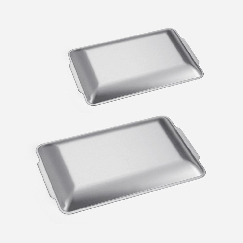 Khay Đựng Thức Ăn Bằng Thép Không Gỉ Dày Dặn Cao Cấp