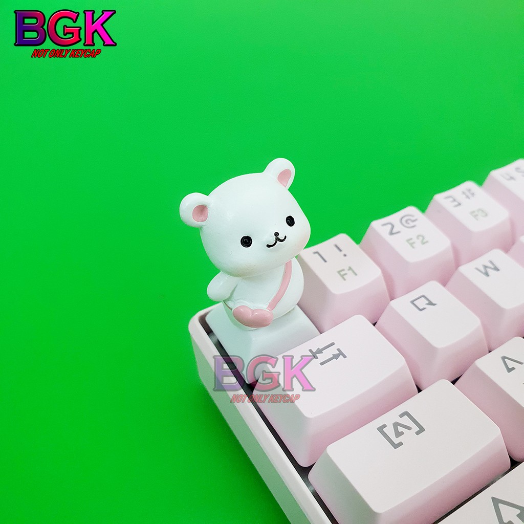 Keycap lẻ hình Gấu Con Chó Con và Khủng Long cực kỳ dễ thương ( keycap Artisan )