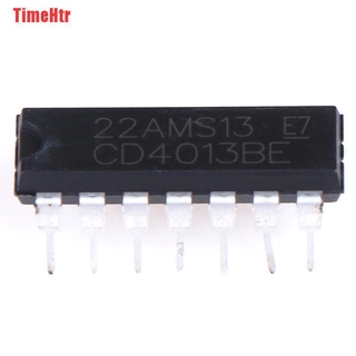 Set 10 Chip Cd4013Be Cd4013 Dual D-Type Ic Dip-14
