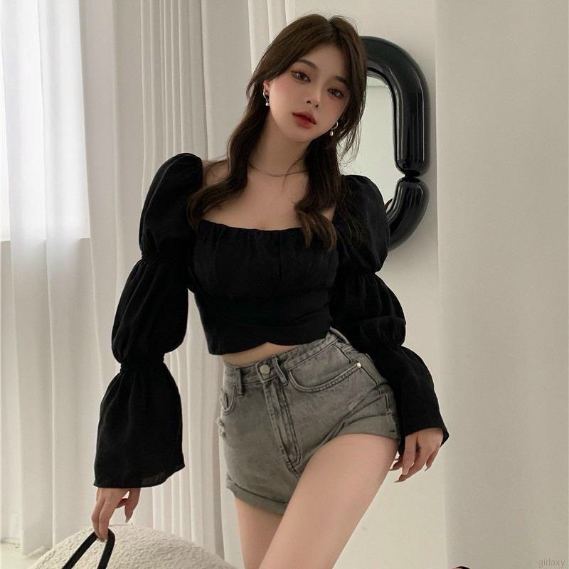 Áo kiểu tiểu thư buộc nơ sau BO1 sang chảnh