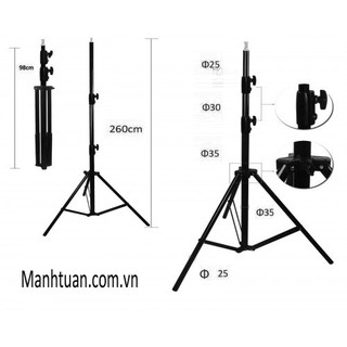 Chân đèn hợp kim nhôm 2,88 m