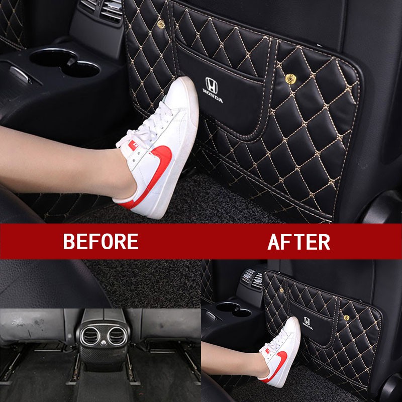 Đệm Da Bọc Ghế Ngồi Xe Hơi Chống Đá Cho Honda City Civic Jazz BRV Accord HRV Odyssey CRV Type R