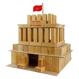 Bộ xếp hình xây dựng Lăng Bác bằng gỗ