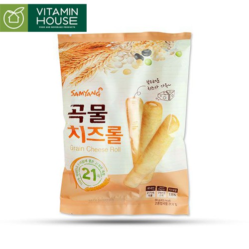 [VITAMIN HOUSE] Bánh xốp ngũ cốc phô mai Samyang 80g