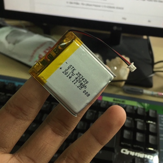 Pin 3.7V 420mAh 353439 39x34x3.5MM dành cho các trang bị cầm tay