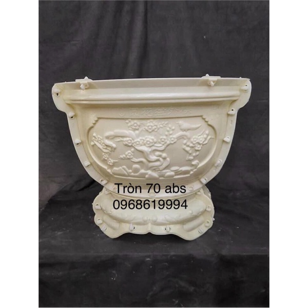 Khuôn đúc chậu tròn 70 cao 38cm chân cao 15cm nhựa abs xuất xứ trung Quốc