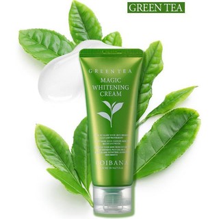 Kem Makeup Làm Trắng Da Đều Màu Dành Cho Mặt & Toàn Thân Coibana Green Tea Magic Whitening Cream 60ml ( 100% Korea)