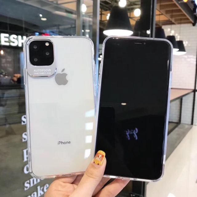 Ốp lưng Iphone 11 / ip 11 pro / ip 11 pro max lens autofocus dẻo có khung bảo vệ camera