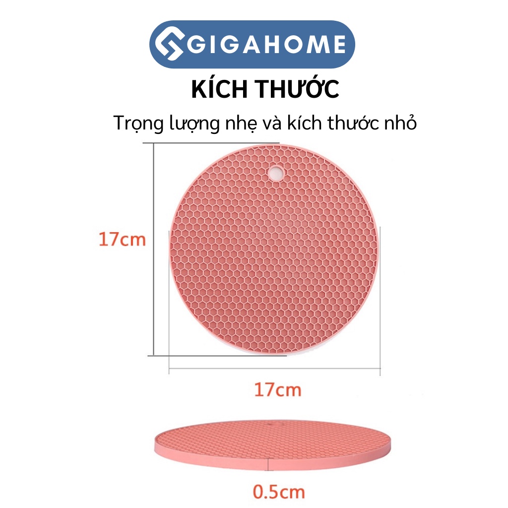 Miếng Lót Nồi Silicone Chống Nóng, Chịu Nhiệt Chống Trượt GIGAHOME Phong Cách Bắc Âu 9978