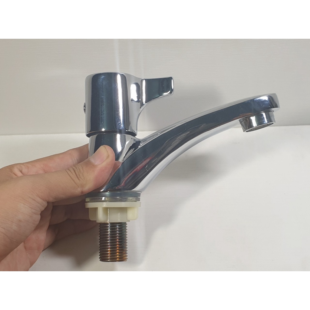 Vòi nước lạnh Lavabo LINAX LFV-13B Mạ crom sáng bóng cao cấp - Điện nước gia dụng Hoàng Kim