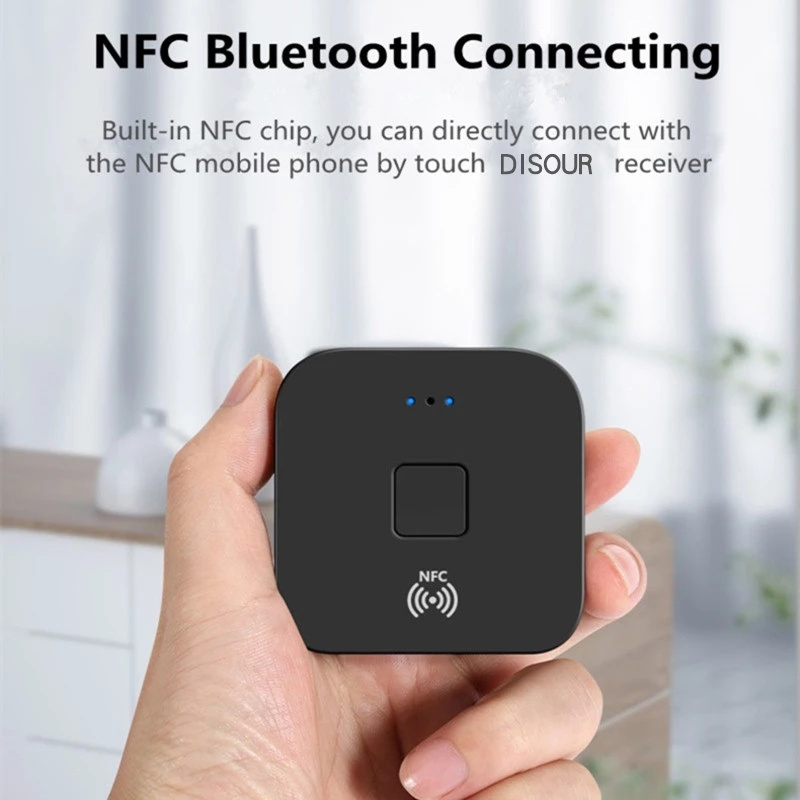 Thiết Bị Nhận Âm Thanh Bluetooth 5.0 Jack 3.5mm Aux Jack Nfc Cho Xe Hơi / Tv / Máy Tính
