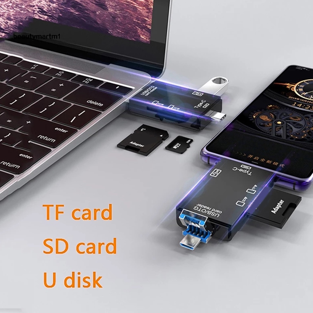 Đầu Đọc Thẻ Nhớ Usb 2.0 Type-C 3 Trong 1 Đa Năng