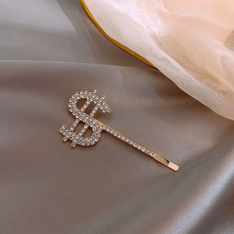 Kẹp tóc hình ký hiệu đô la thời trang Nhật Hàn cho nữ