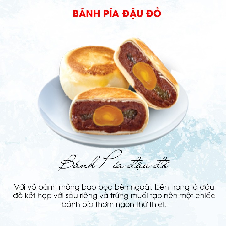 Bánh Pía Đậu đỏ Sầu riêng trứng Tân Huê Viên 540g