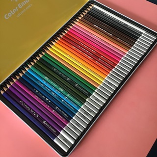 Chì màu gỗ Deli hộp thiếc 36 màu