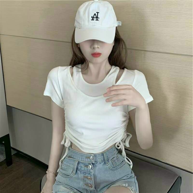 Áo hở vai rút eo