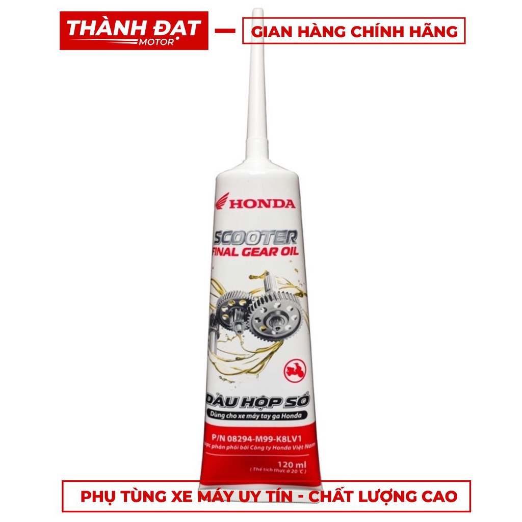 Dầu nhớt hộp số (nhớt láp) chính hãng Honda 120ml Scooter Final Gear Oil dùng cho xe tay ga Honda