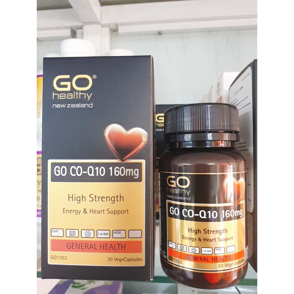 Viên Uống Bổ Tim GO CO-Q10 160MG - HỖ TRỢ GIẢM QUÁ TRÌNH LÃO HÓA TIM MẠCH