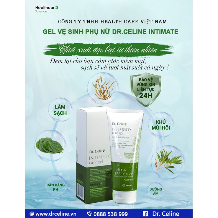 Vệ sinh phụ nữ thảo dược Dr.Celine mẫu mới 180ml