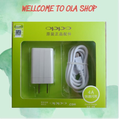 BS04 - Bộ củ ,cáp sạc Oppo 4A có 2 cổng USB tiện dụng hỗ trợ sạc nhanh