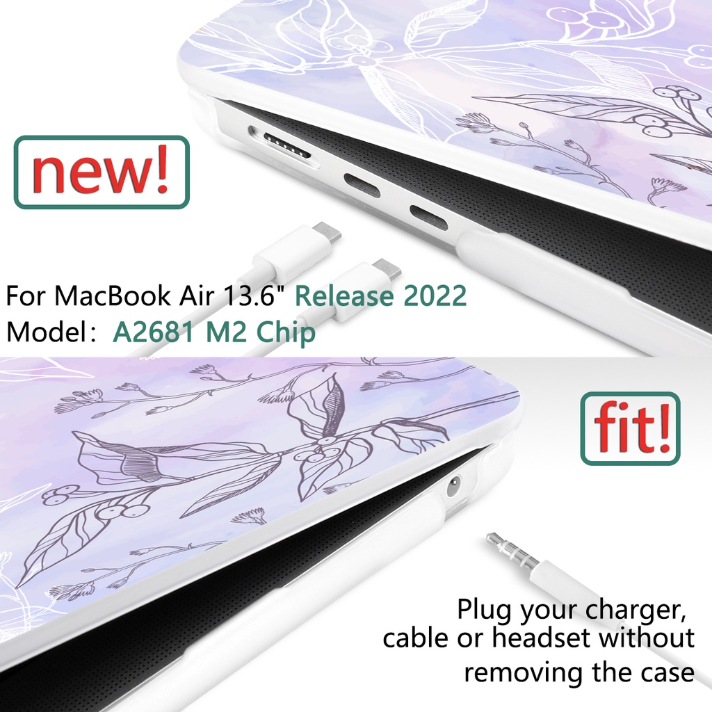Ốp Điện Thoại Cho 2022 MacBook Pro Air M2 M1 A2681 A2338 A2337 Air13 A2179 A1932 A1466 Pro13 / 14 / 16 M1 A2442 A1708 A2251 Touch Bar A1706 A2159