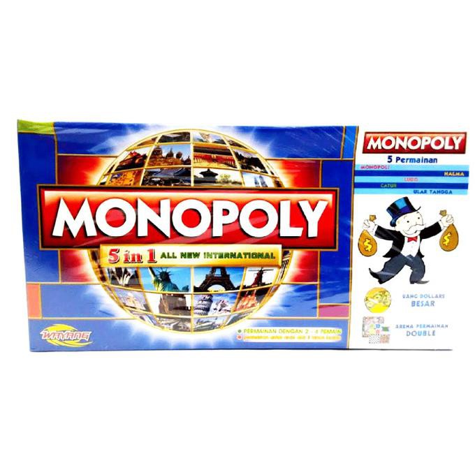 Bộ Cờ Tỷ Phú Monopoly 5 Trong 1 Chất Lượng Cao