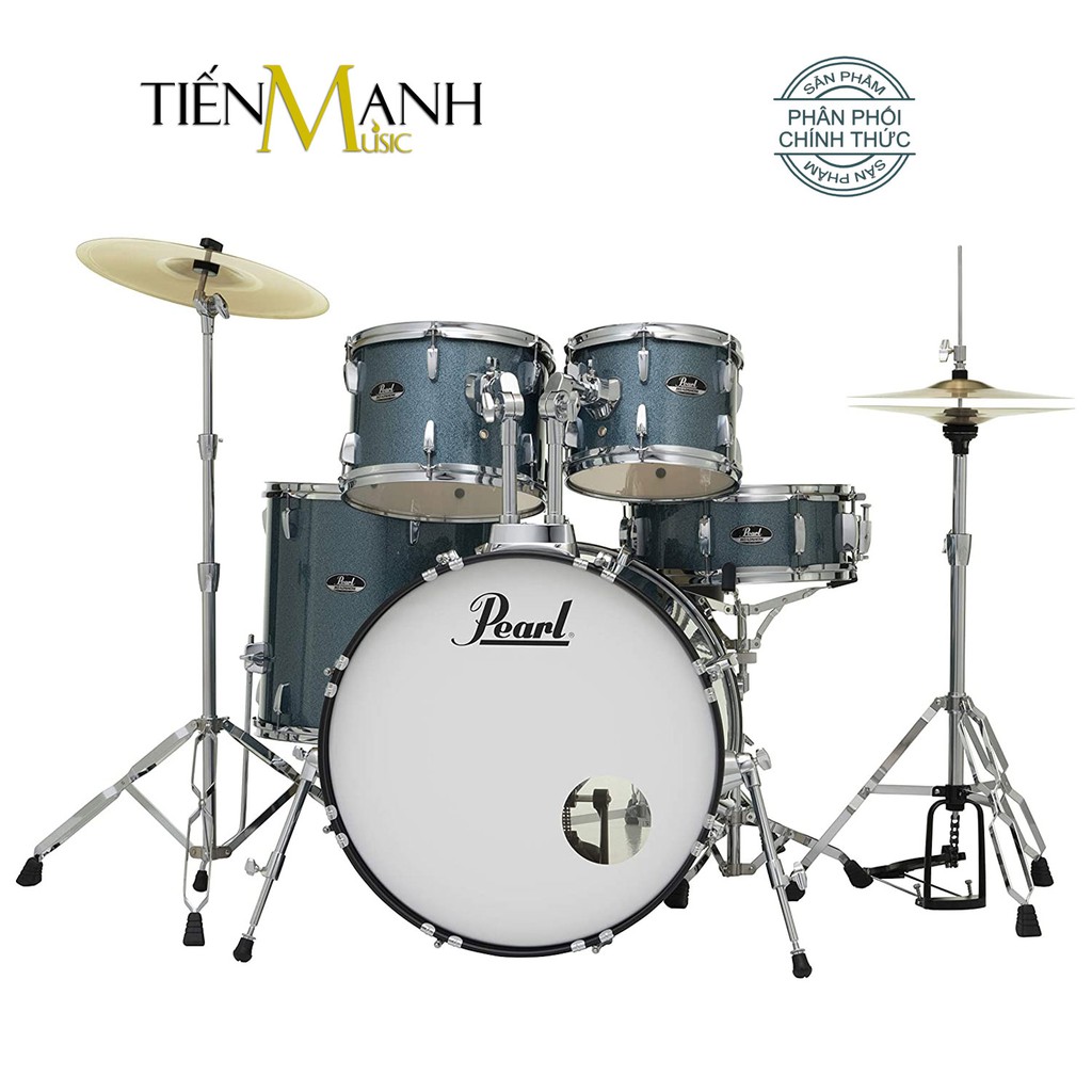 Bộ Trống Dàn Cơ Pearl Jazz Drum RS525SC-C703 Màu Xanh Biển Glitter RS525SCC703 - Chính Hãng