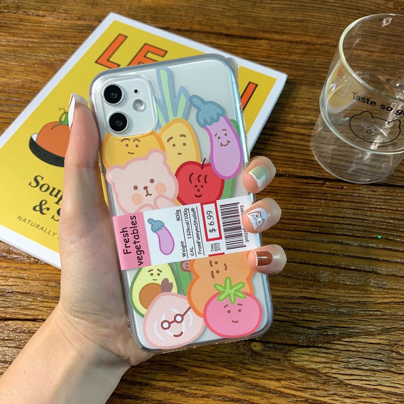 Ốp Điện Thoại Tpu Mềm Trong Suốt Họa Tiết Rau Củ Cho Iphone 11 Pro Max Xs Max 7 8 Plus Se | BigBuy360 - bigbuy360.vn