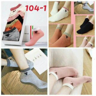 Set 5 đôi tất cổ ngắn Miu cho chị em