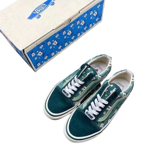 Giày Sneaker ORDER Undefeated x Vans Vault by Vans OG Old Skool LX Bistro Green