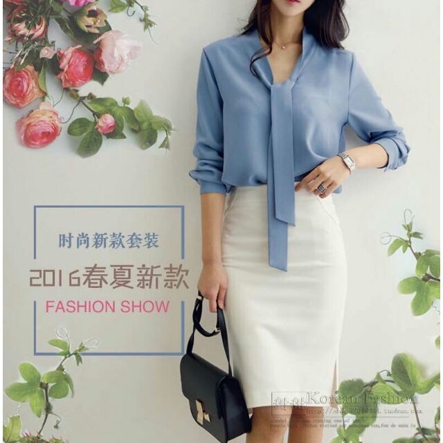 ÁO SƠ MI CÔNG SỞ THƯ KÍ KIM (KÈM ẢNH THẬT)