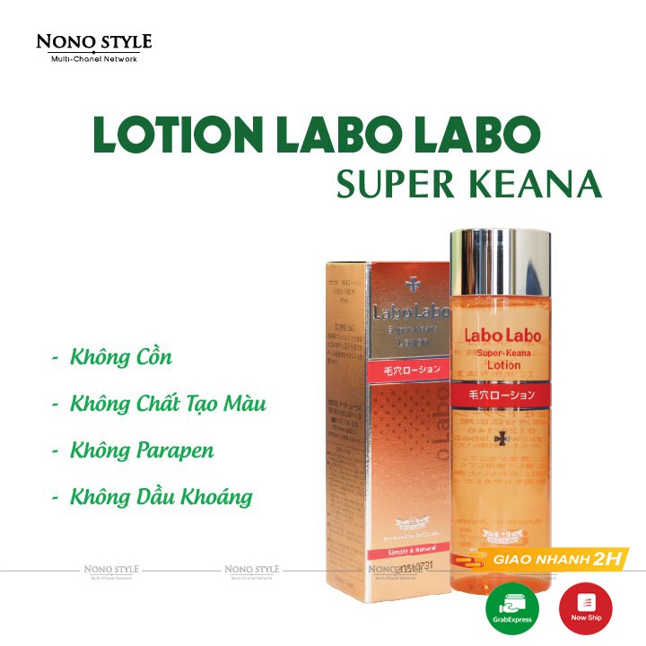 Nước Hoa Hồng Labo Labo 100ml - Lotion Dưỡng Da, Cấp Ẩm - Tăng Đàn Hồi Cho Da, Thu Nhỏ Lỗ Chân Lông - Xuất xứ Nhật Bản