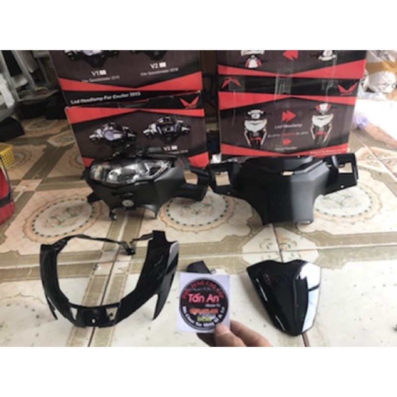 Đầu đèn exciter 2019 gắn lên  exciter 2016 .Chính hãng Motorart full bộ lên xe